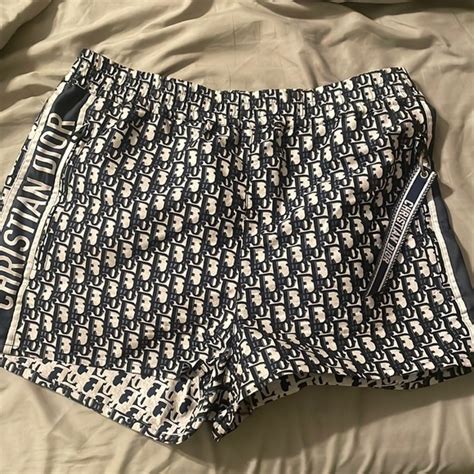 blue and white dior shorts|christian Dior shorts for men.